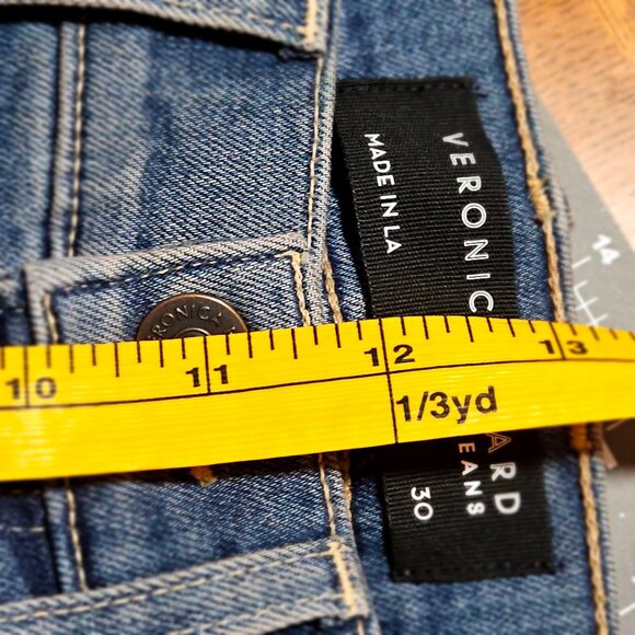 NWT Veronica Beard Sheridan Wn Flare Jean sz 30 Y2K Quiet Luxury Dark Academia - Picture 10 of 15